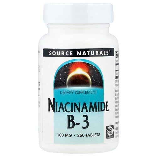 Source Naturals Source Naturals ナイアシンアミド B-3 100mg 250タブレット パッケージ画像