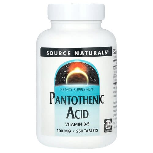 Source Naturals Source Naturals パントテン酸 250タブレット パッケージ画像