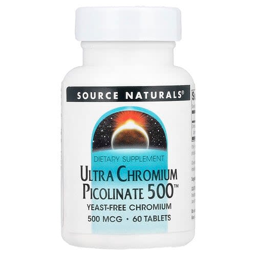 Source Naturals Source Naturals ウルトラクロミウムピコリネート500™ 500mcg タブレット60粒 パッケージ画像