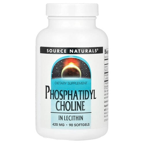 Source Naturals Source Naturals フォスファチジルコリン イン レシチン 420mg ソフトジェル90粒 パッケージ画像