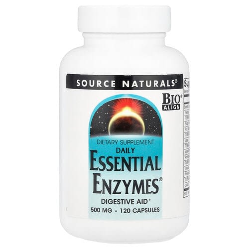 Source Naturals Source Naturals デイリー エッセンシャル エンザイムス® 500mg 120カプセル パッケージ画像