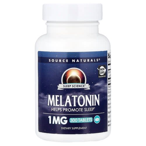 Source Naturals Source Naturals Sleep Science® メラトニン 1mg タブレット300粒 パッケージ画像