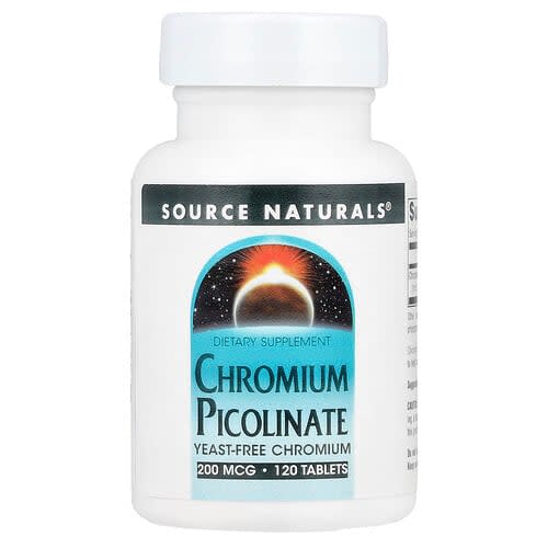 Source Naturals Source Naturals クロミウムピコリネート 200mcg タブレット120粒 パッケージ画像