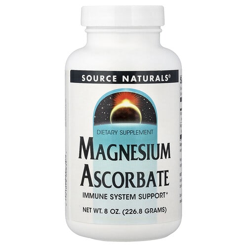 Source Naturals Source Naturals, マグネシウム アスコルベート, 226.8g(8oz) パッケージ画像