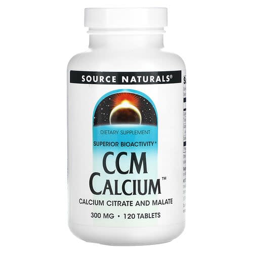 Source Naturals Source Naturals CCM カルシウム 300mg 120タブレット パッケージ画像