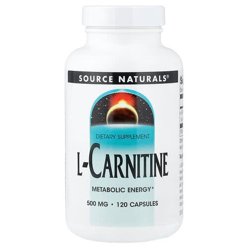 Source Naturals Source Naturals L-カルニチン 500mg カプセル120粒 パッケージ画像