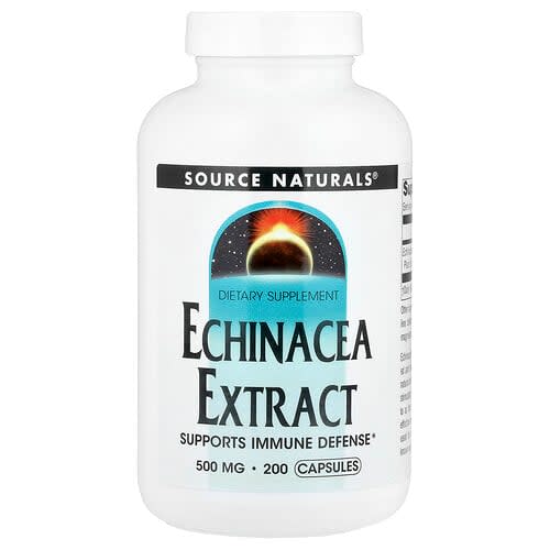 Source Naturals Source Naturals エキナセア エキス 500mg カプセル200粒 パッケージ画像