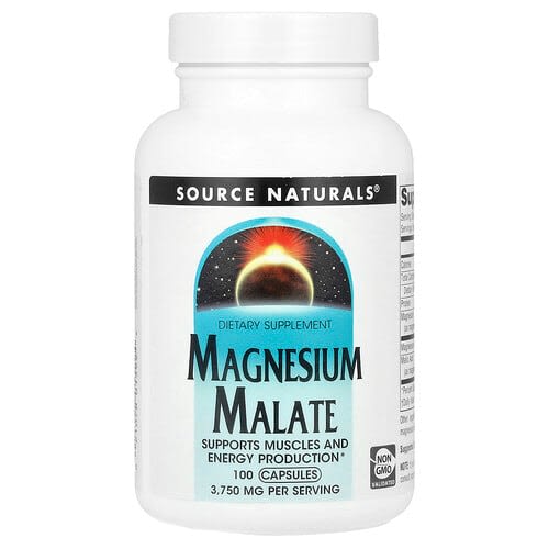 Source Naturals Source Naturals、マグネシウム マレート、ベジカプセル100粒 パッケージ画像