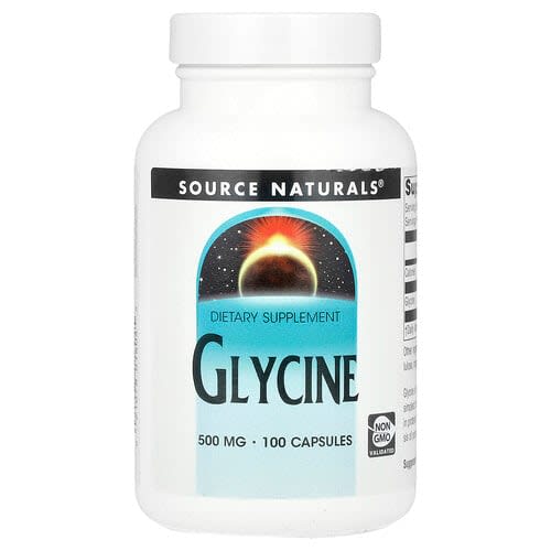 Source Naturals Source Naturals グリシン 500mg カプセル100粒 パッケージ画像