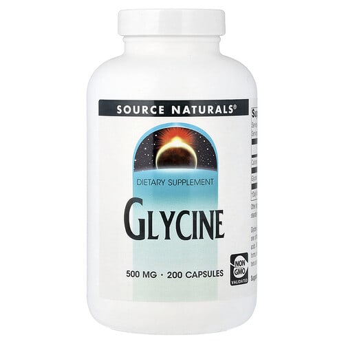 Source Naturals Source Naturals グリシン 500mg カプセル200粒 パッケージ画像