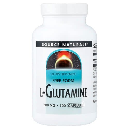 Source Naturals Source Naturals L-グルタミン 500mg カプセル100粒 パッケージ画像