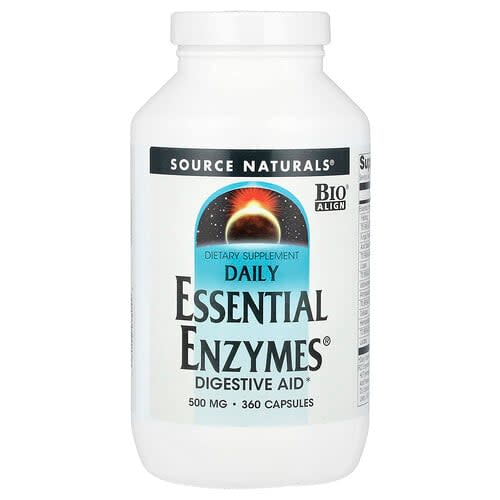 Source Naturals Source Naturals Daily Essential Enzymes® 500mg カプセル360粒 パッケージ画像