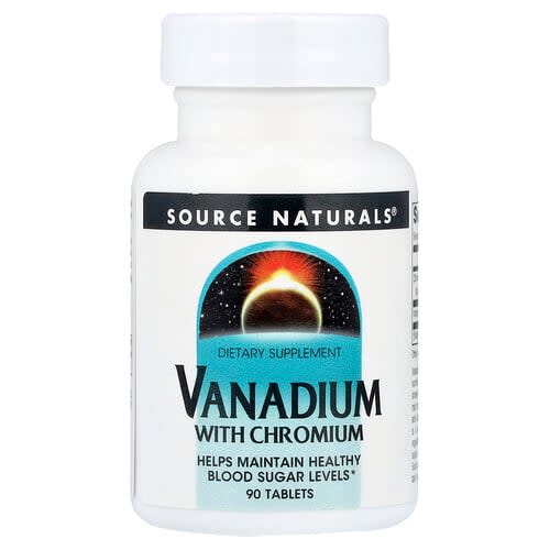 Source Naturals Source Naturals バナジウム ウィズ クロミウム タブレット90粒 パッケージ画像