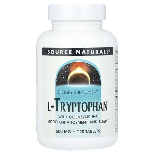 Source Naturals Source Naturals L-トリプトファン ウィズ コエンザイム B-6 タブレット120粒 パッケージ画像
