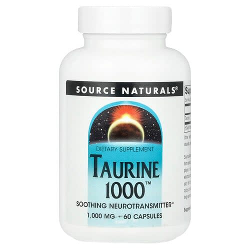 Source Naturals Source Naturals タウリン 1000™ 1,000mg カプセル60粒 パッケージ画像