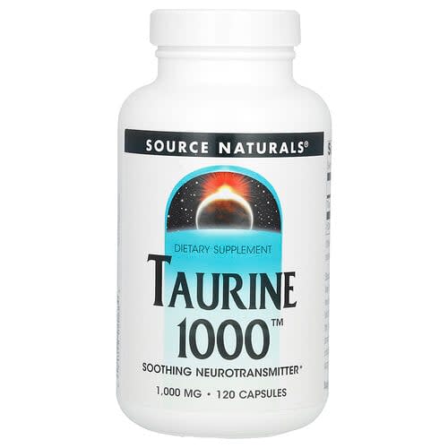 Source Naturals Source Naturals, タウリン 1000, 1,000mg, カプセル120粒 パッケージ画像