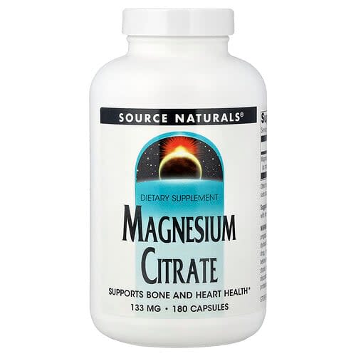 Source Naturals Source Naturals, マグネシウムシトレート, 133 mg, 180粒 パッケージ画像