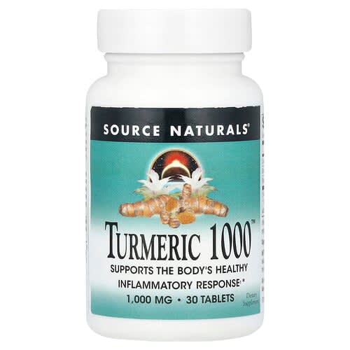 Source Naturals Source Naturals ターメリック 1000™ 1,000mg タブレット30粒 パッケージ画像