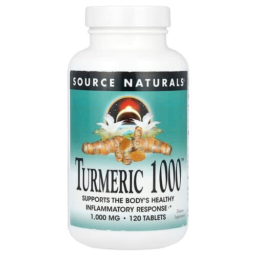 Source Naturals Source Naturals, ターメリック 1000™, 1,000 mg , 120タブレット パッケージ画像