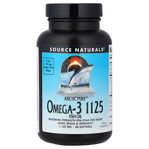 Source Naturals Source Naturals Arctic Pure® オメガ3フィッシュオイル 1,125mg ソフトジェル60粒 パッケージ画像