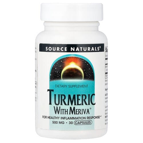 Source Naturals Source Naturals, ターメリック with Meriva®, 500mg, カプセル30粒 パッケージ画像