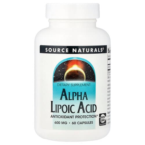 Source Naturals Source Naturals, アルファリポ酸, 600mg, 60粒 パッケージ画像