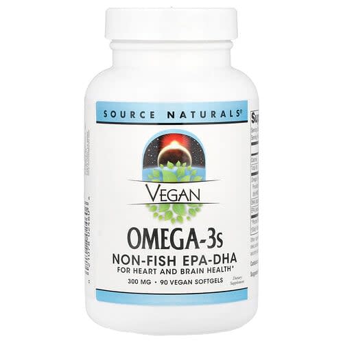 Source Naturals Source Naturals ビーガンオメガ3s 300mg ビーガンソフトジェル90粒 パッケージ画像
