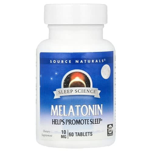 Source Naturals Source Naturals Sleep Science® メラトニン 10mg タブレット60粒 パッケージ画像