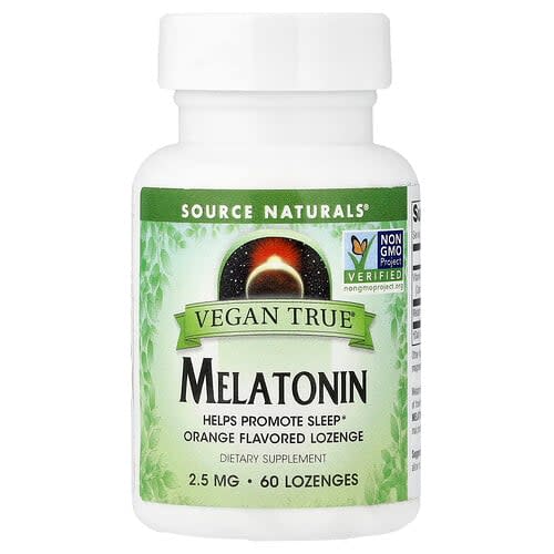 Source Naturals Source Naturals Vegan True® メラトニン オレンジ ロゼンジ 60粒 パッケージ画像