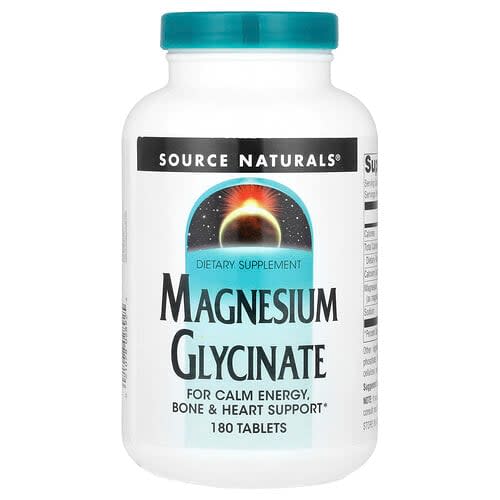 Source Naturals Source Naturals マグネシウム グリシネート 180タブレット パッケージ画像