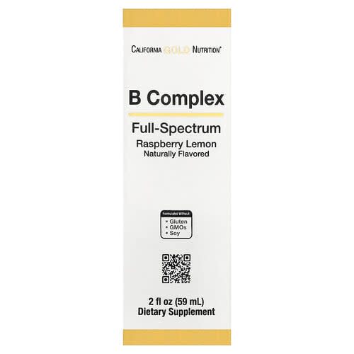 California Gold California Gold Nutrition B Complex Full Spectrum ラズベリーレモン味 液体 59ml パッケージ画像