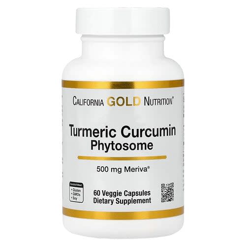 California Gold California Gold Nutrition Turmeric Curcumin Phytosome Meriva® 500mg ベジカプセル60粒 パッケージ画像