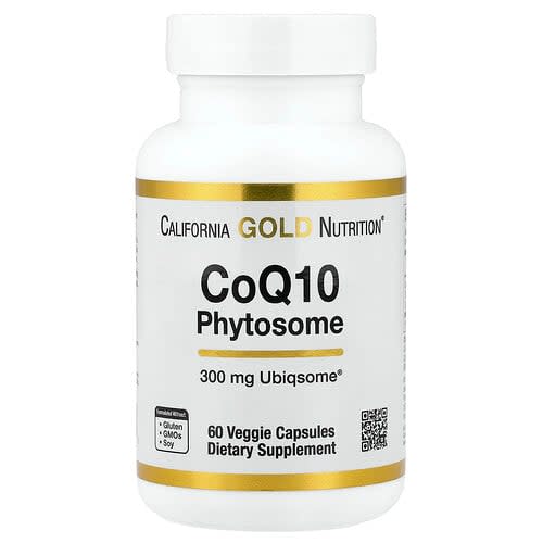 California Gold California Gold Nutrition, CoQ10 フィトソーム, 300 mg, ベジカプセル60粒 パッケージ画像