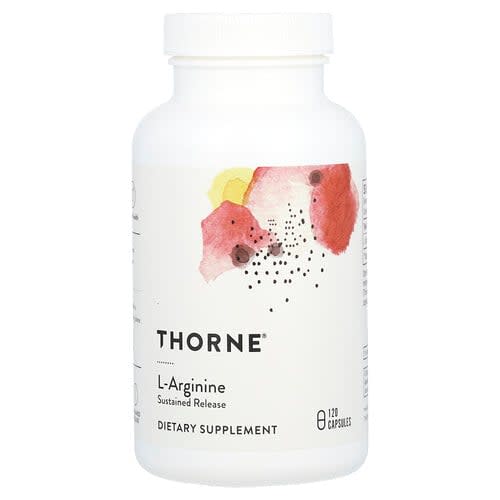 Thorne Thorne L-アルギニン ベジカプセル120粒(1粒あたり500mg) パッケージ画像