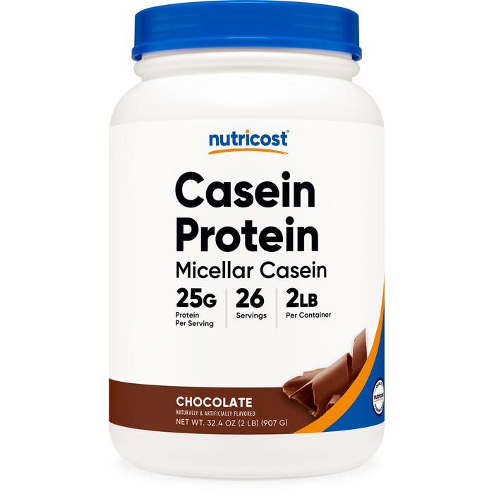 その他のブランド カゼインプロテイン チョコレート味 907g (2LB) - ニュートリコスト Casein Protein Powder Vanilla ミセラカゼイン プロテイン 1kg 運動サポート パッケージ画像