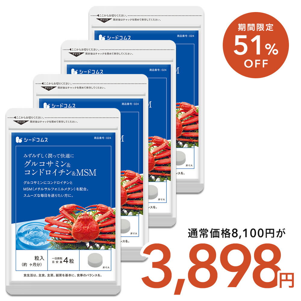 その他のブランド グルコサミン+コンドロイチン+MSM 約12ヶ月分 パッケージ画像