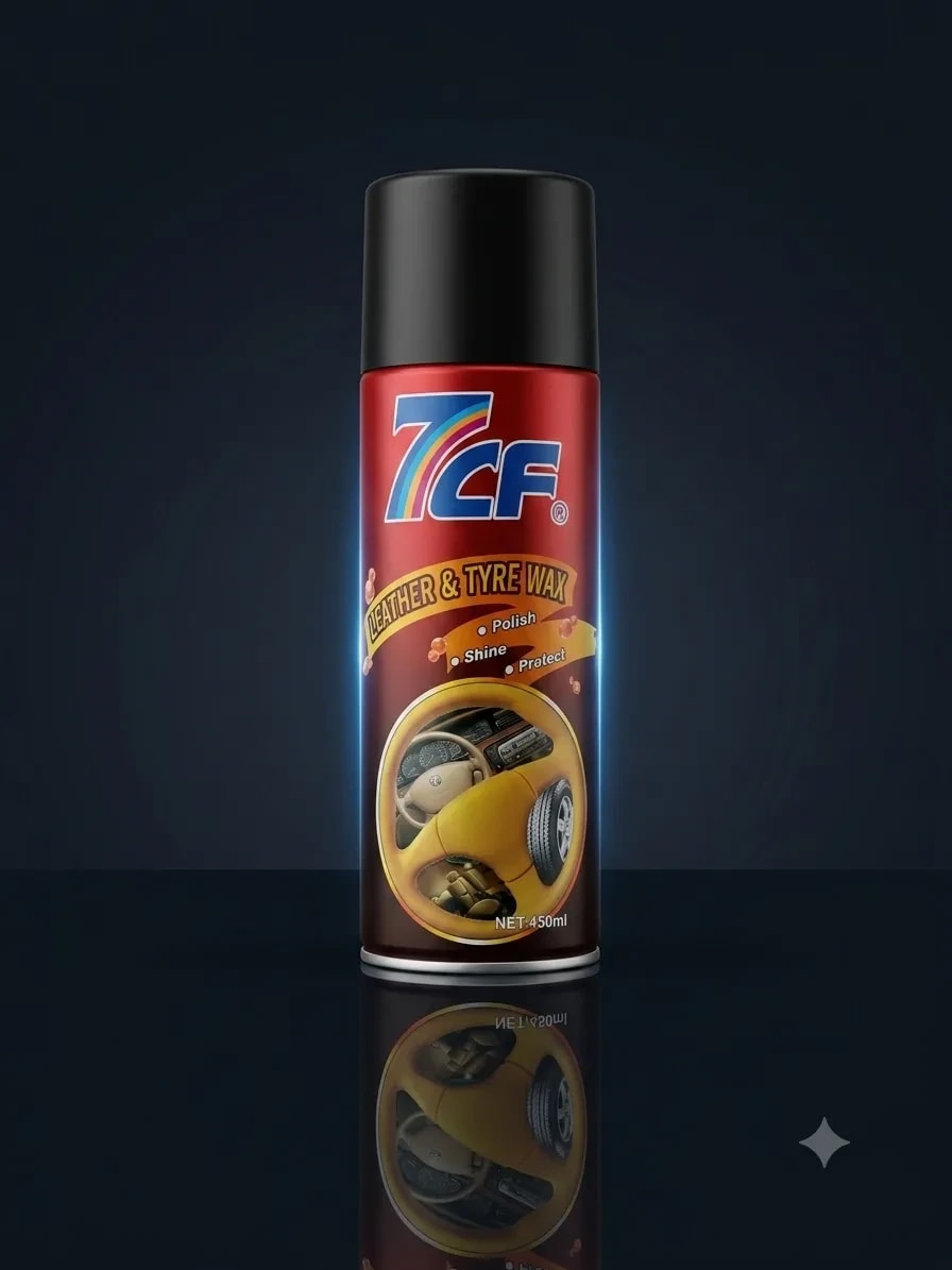 7CF Leather & Tyre Wax Polish Spray - View 2