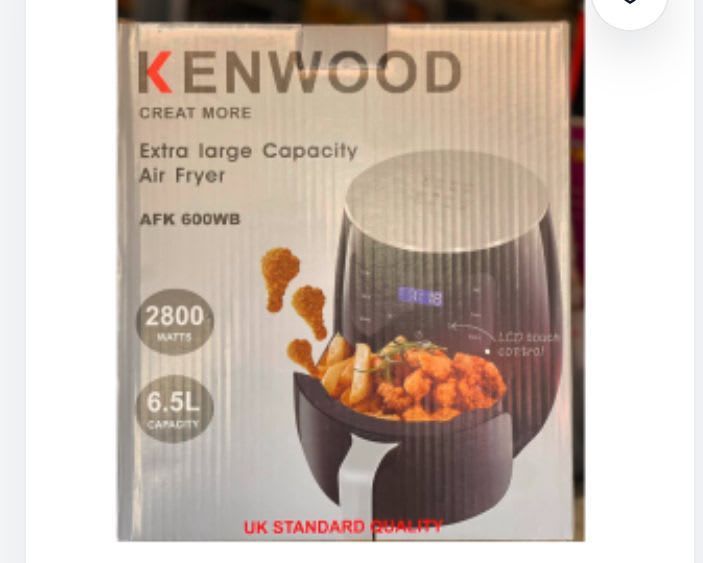 Kenwood air fryer AKF600WB 6.5l/8.5l