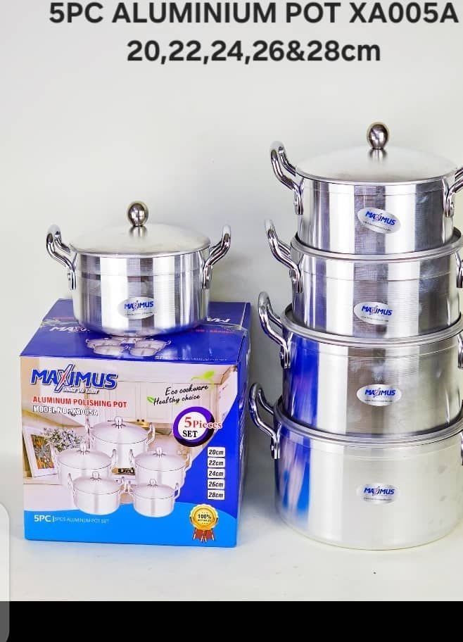 Maximum 5pcs Aluminium Pot