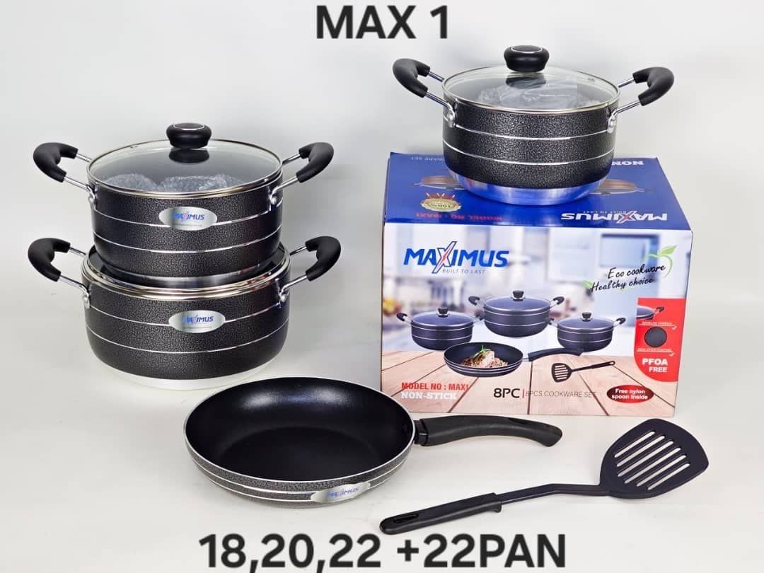 Maximus 4pcs non-stick pot with frying pan