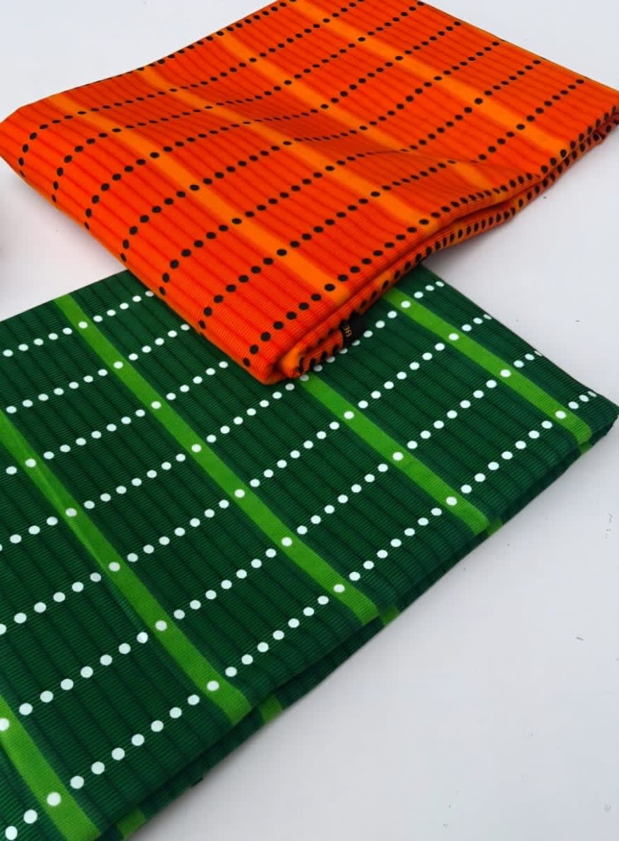 Aso oke inspired Ankara - High Quality