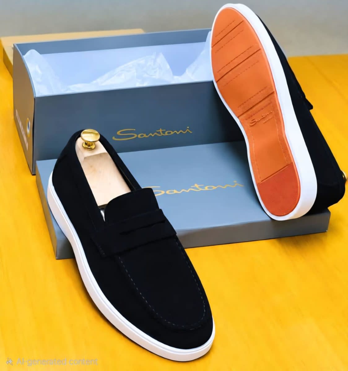 Luxurious Santoni loafers,