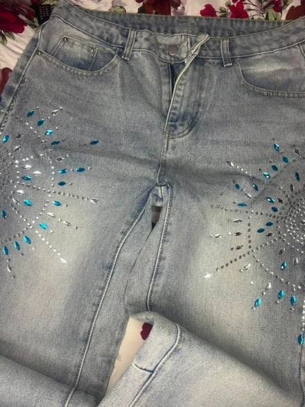 Demin flare jean
