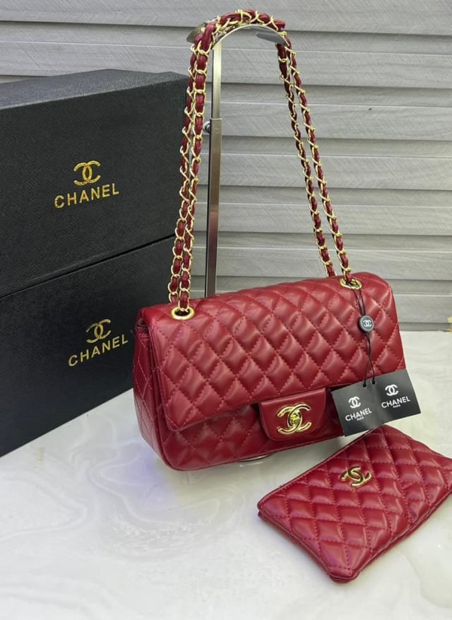 Quality quilted leather CH bag