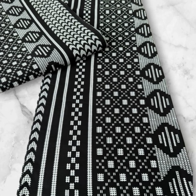 Akwete inspired Fabric BRGB - High Quality