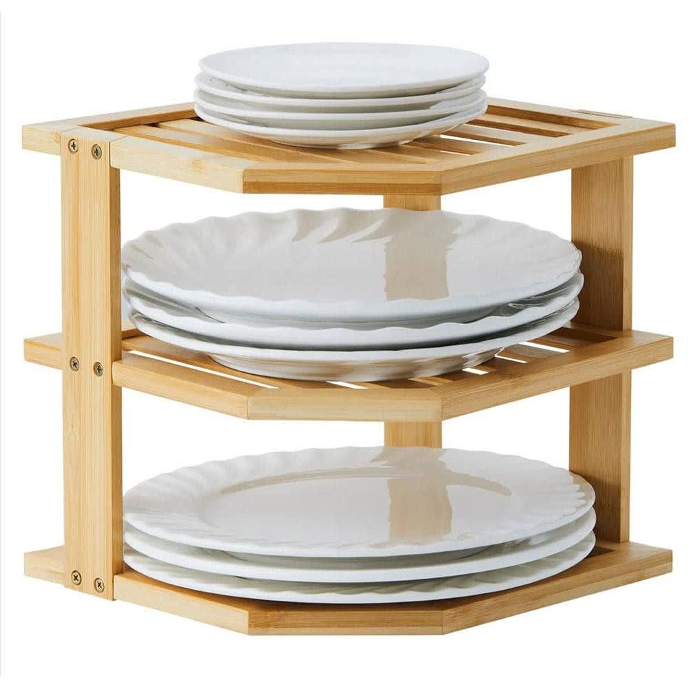 Wooden plate rack
