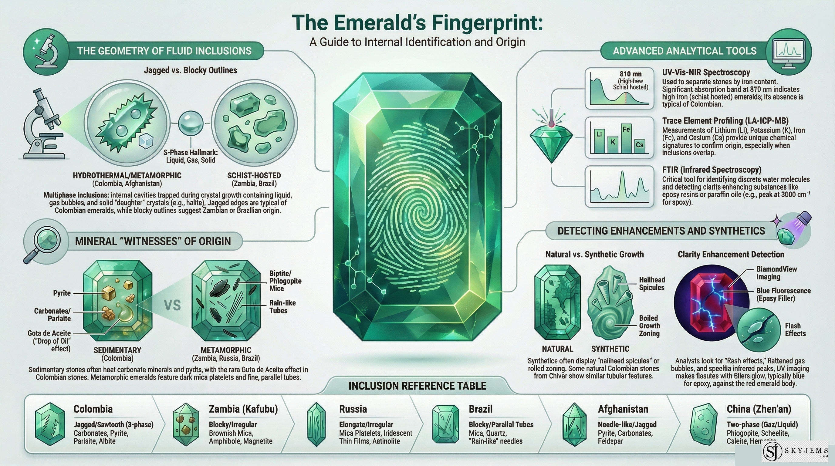 Emerald Fingerprint Inclusion