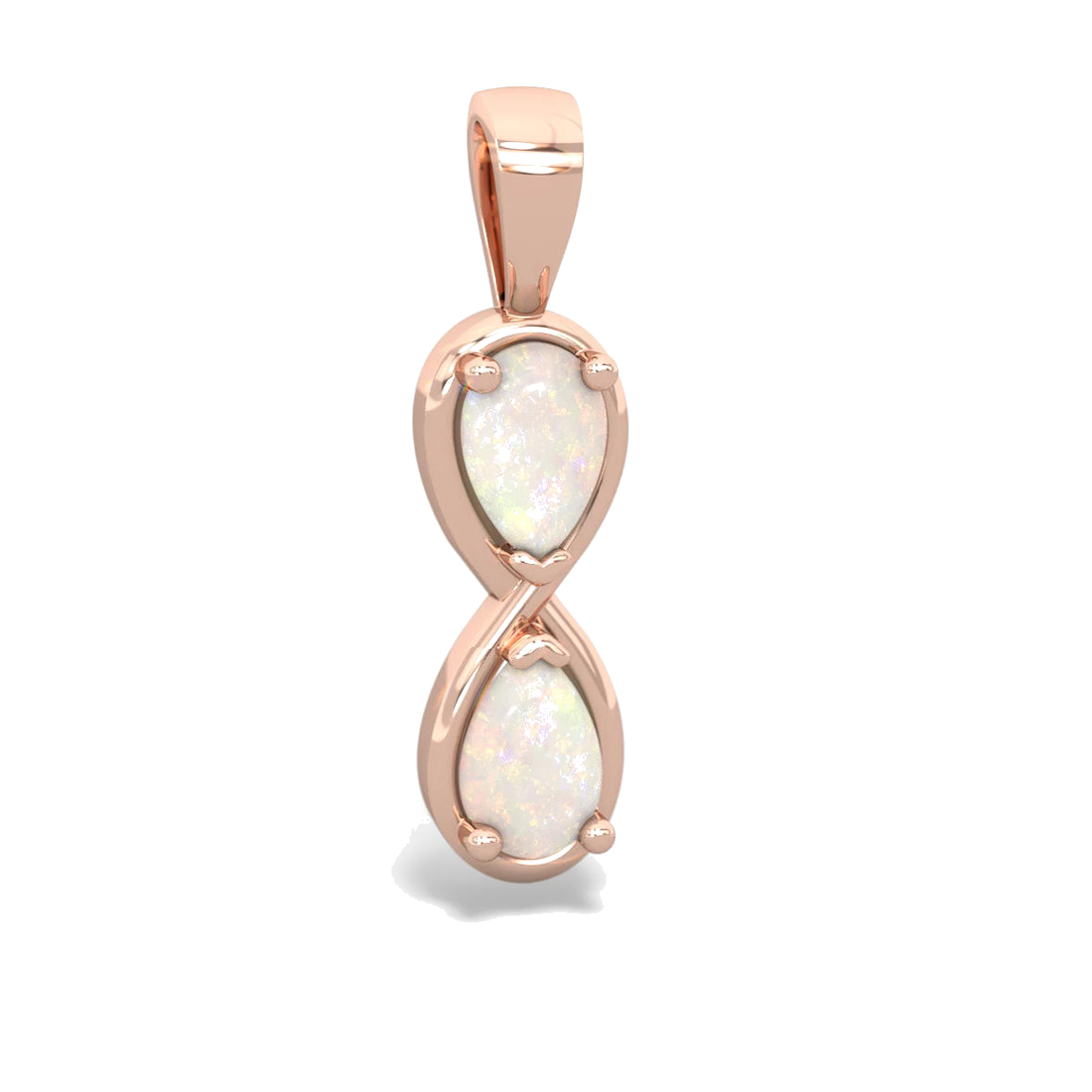 White Body With Play-Of-Colour Opal Pendant, custom pendant by Skyjems.ca