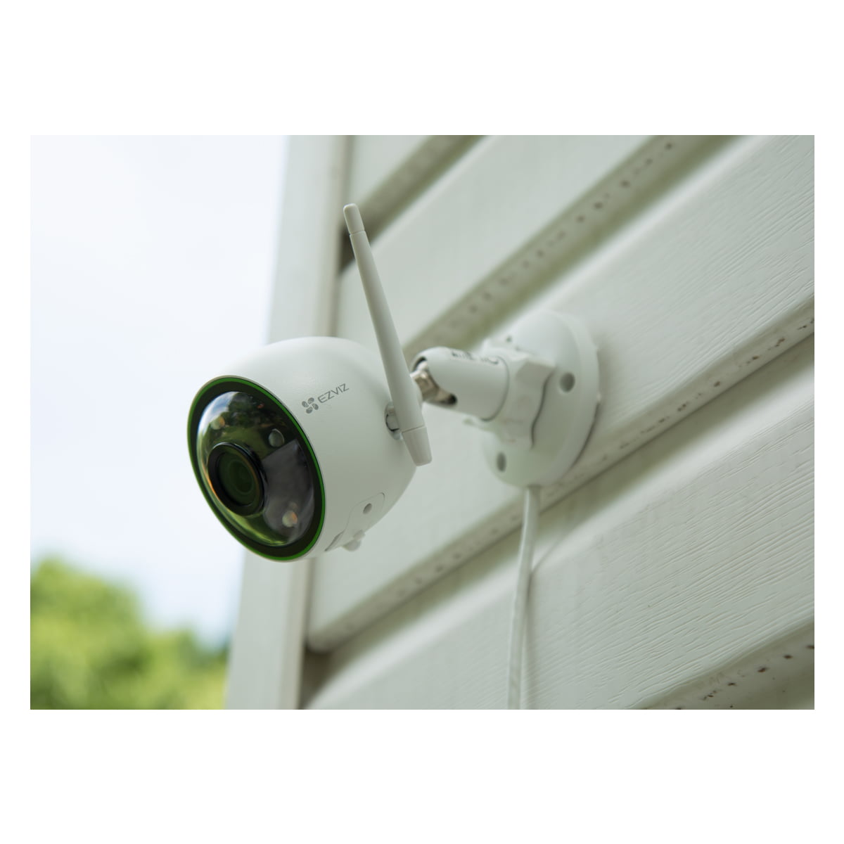 EZVIZ outdoor Wi-Fi security camera, designed for monitoring and surveillance in outdoor environments, featuring weather-resistant housing.