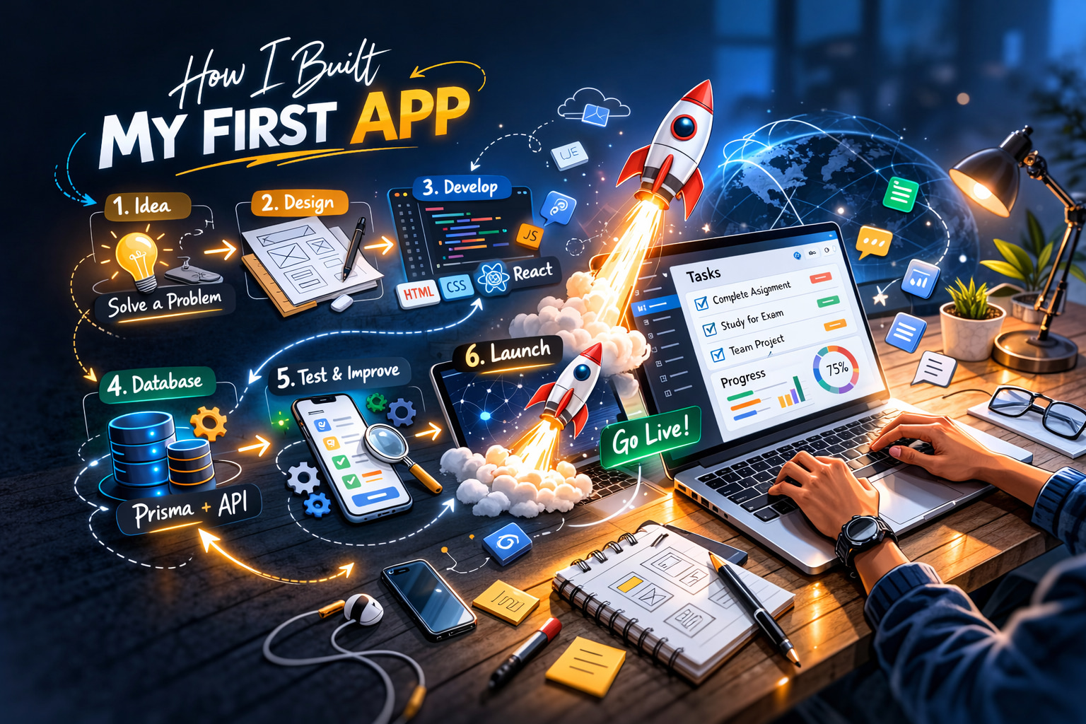 How I Built My First App — Step by Step